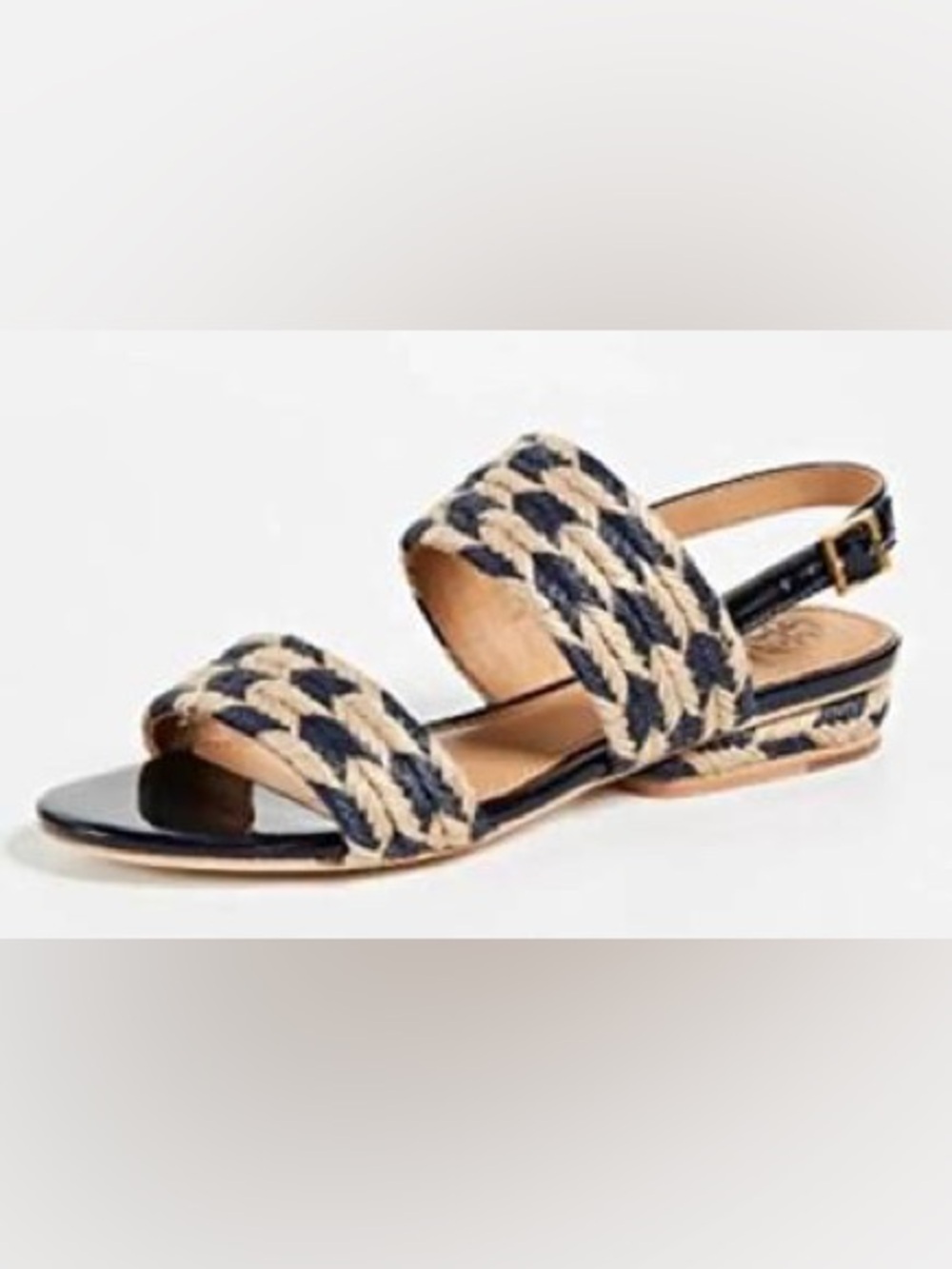 Tory Burch Lola Woven Jute & Leather Slingback Sandals – Size 8